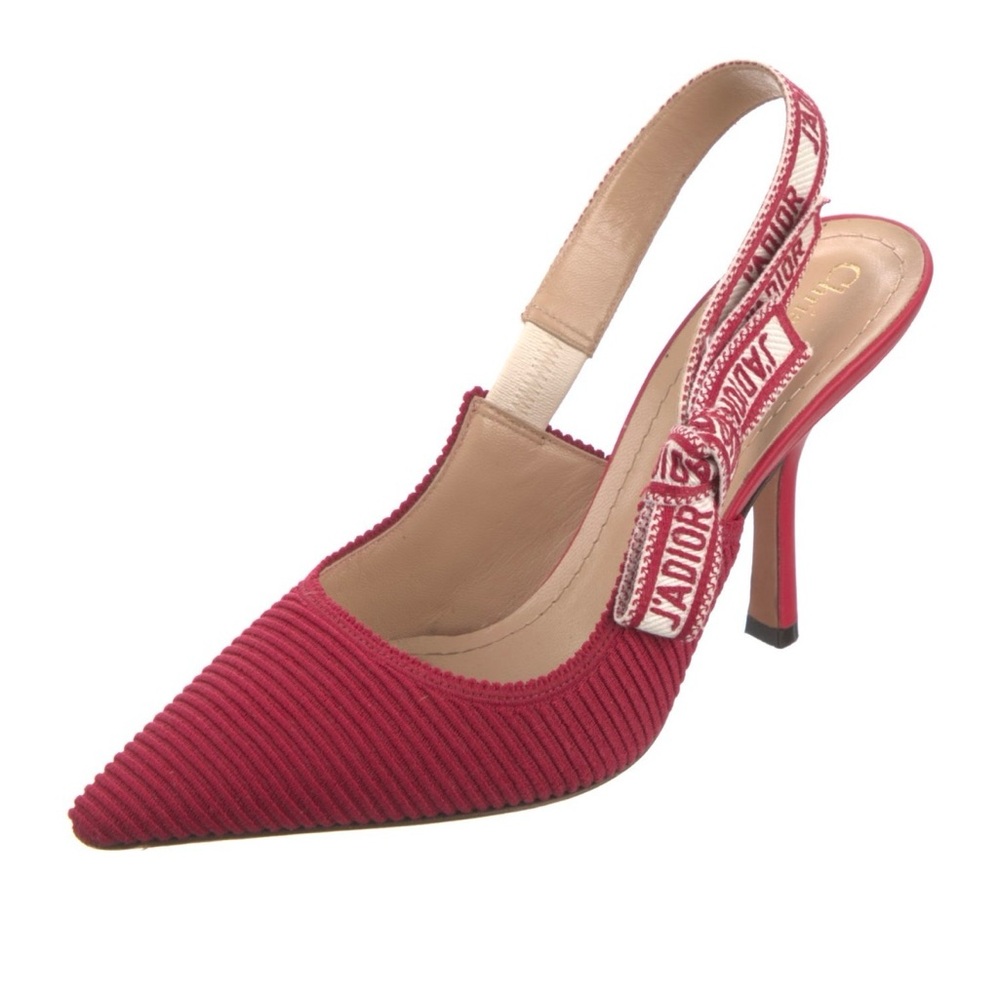 Christian Dior canvas slingback sandals